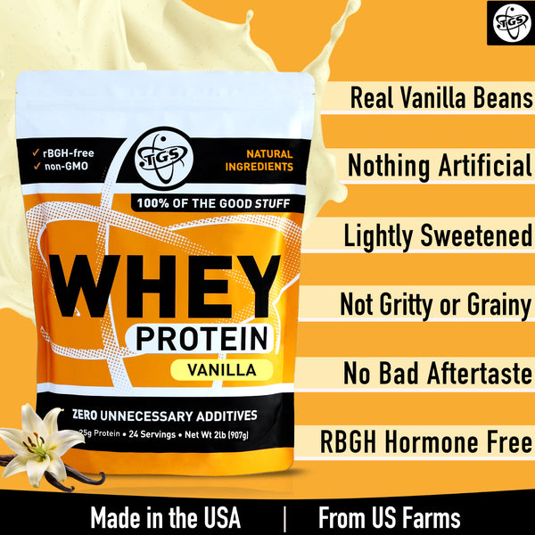 100% Whey Protein Powder - No Artificial Ingredients