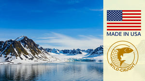 Made in USA sustainably sourced from highly nutritious wild caught Alaska pollock