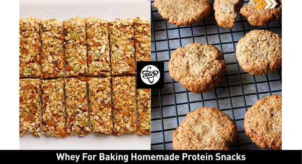 Flavorless protein powder is great for baking homemade protein packed snacks like protein bars, cookies and breads
