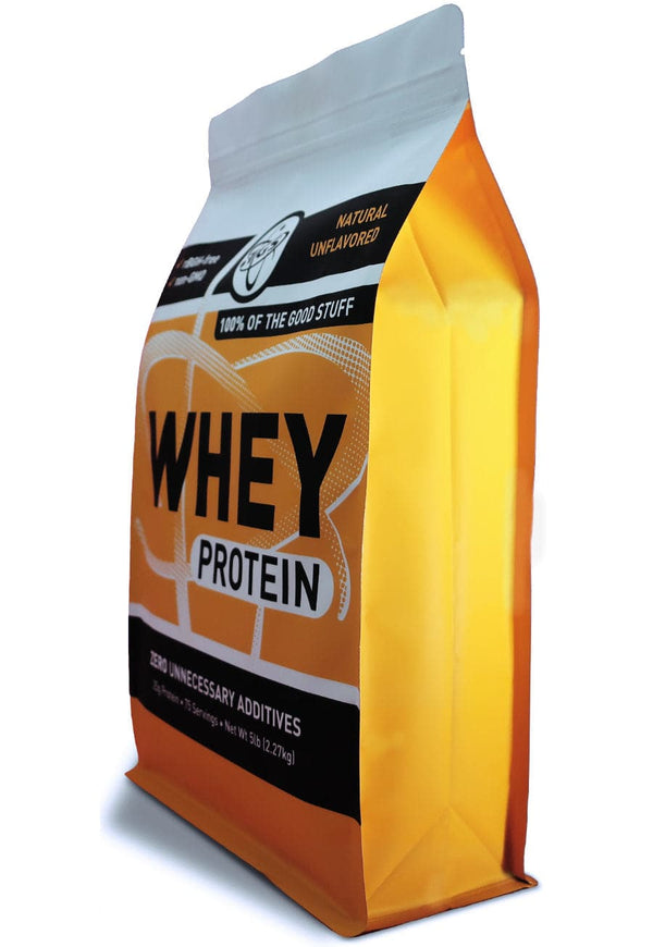 100% Whey Protein Powder - Unflavored & Unsweetened